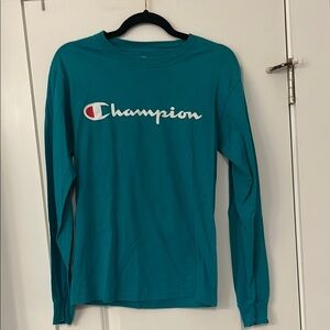 Champion Teal Long Sleeve Tee